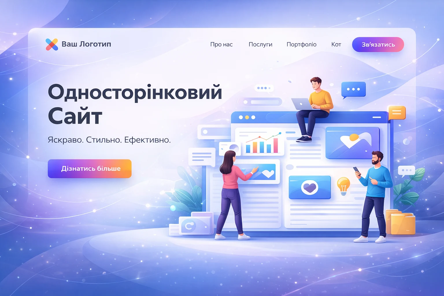 Односторінковий сайт для бізнесу