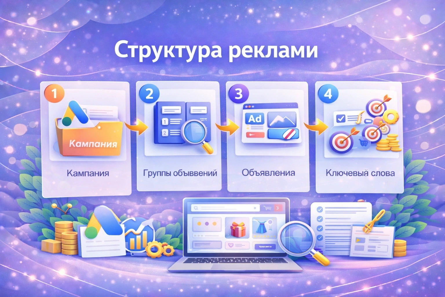 Настройка рекламы Google Ads