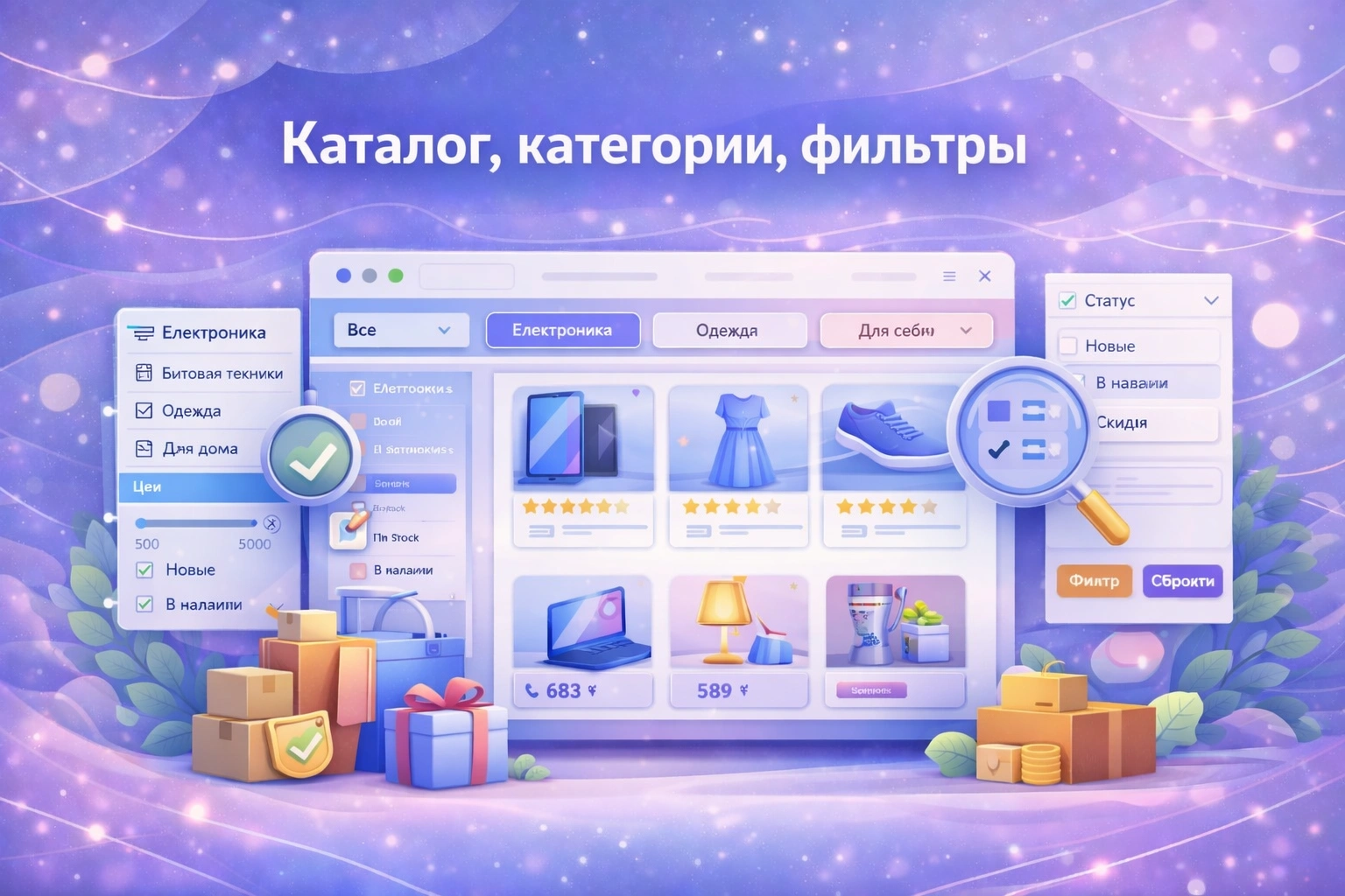 Интернет-магазин с каталогом и категориями