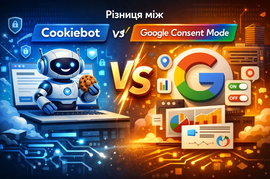 Різниця між Cookiebot та Google Consent Mode
